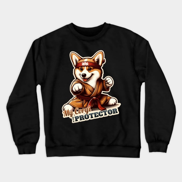 Corgi karate Crewneck Sweatshirt by k9-tee